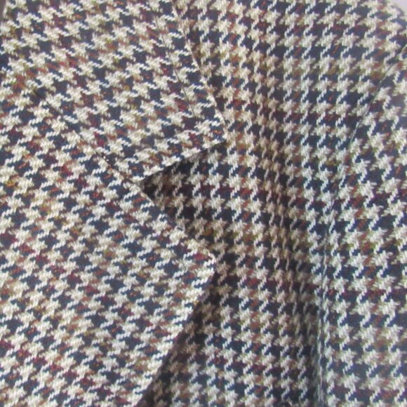 Vintage 70's Men's Houndstooth Jacket, 38 R, Tailored and Repaired C555-5 - Picture 1 of 9